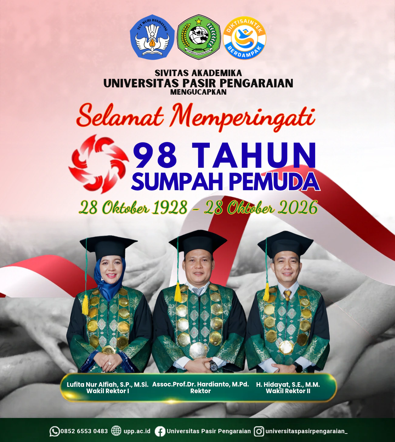 Peringati 98 Tahun Sumpah Pemuda, Sivitas Akademika UPP Ajak Generasi Muda Kobarkan Semangat Persatuan dan Kualitas Pendidikan